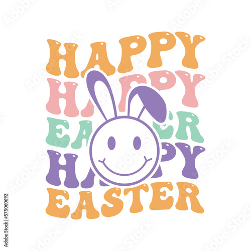 happy easter svg, easter svg, retro easter