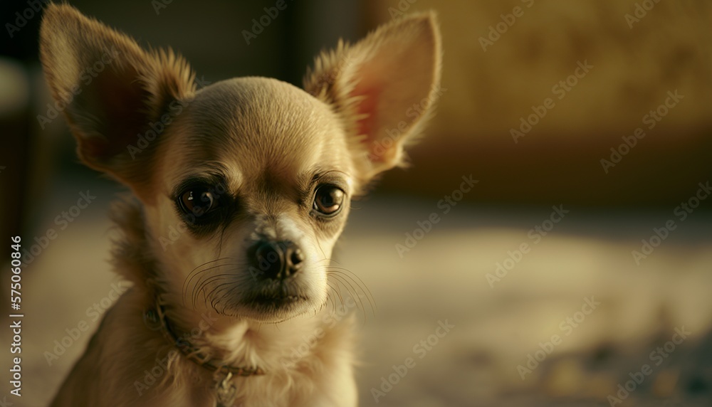 Cute Chihuahua dog portrait, generative ai Cute Chihuahua dog portrait, generative ai