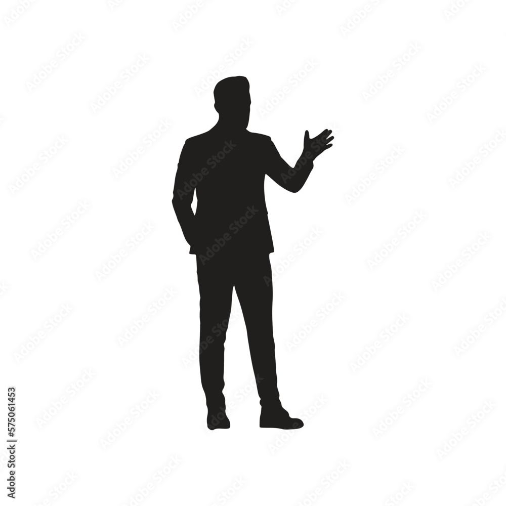 Man silhouettes. Male profiles isolated on white background. Vector illustration Man silhouettes. Male profiles isolated on white background. Vector illustration