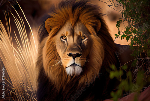 Barbary lion created with AI