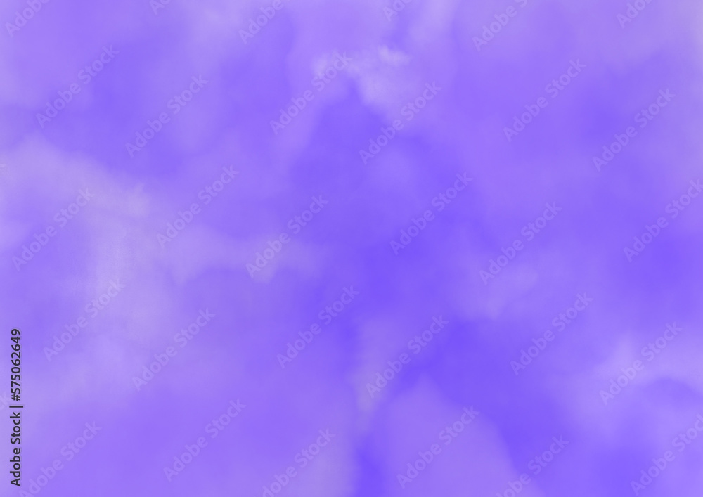 鮮やかな青紫のふわふわした水彩風背景素材