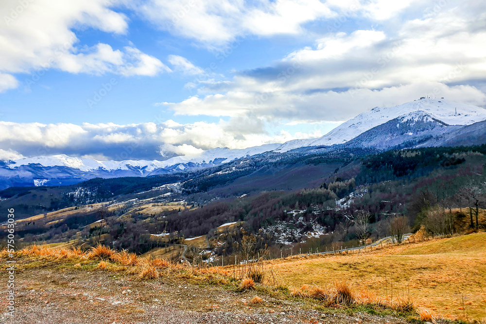 landscape in the mountains, Monte Cimone landscape in the mountains, Monte Cimone