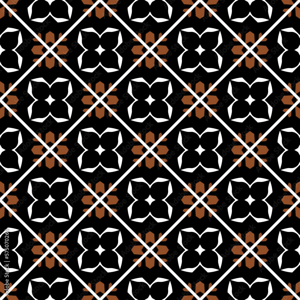 Fototapeta premium Geometric pattern. Seamless vector background. Ethnic graphic design 