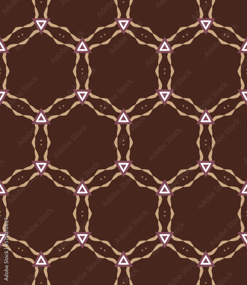 Fototapeta premium Geometric pattern. Seamless vector background. Ethnic graphic design 