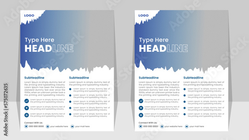 Corporate creative colorful business flyer abstract,vector, template design