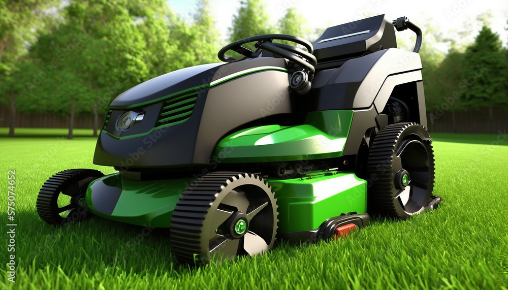 Automatic lawn mowers. Generative AI Automatic lawn mowers. Generative AI