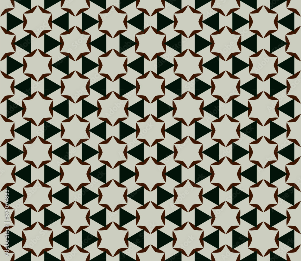 Naklejka premium Geometric pattern. Seamless vector background. Ethnic graphic design 