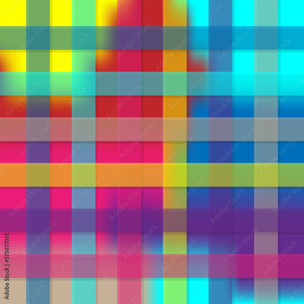 Tartan seamless pattern background in colorful plaid gradient mesh. Flannel shirt patterns. Vector illustration for wallpapers.