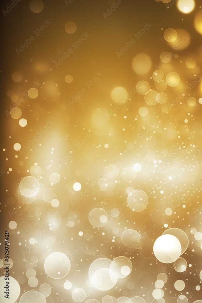 gold bokeh background, Generative AI gold bokeh background, Generative AI