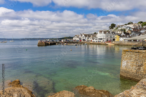 A view of the beautiful harbour of St Mawes on the end of the Roseland Peninsula in Cornwall. photo