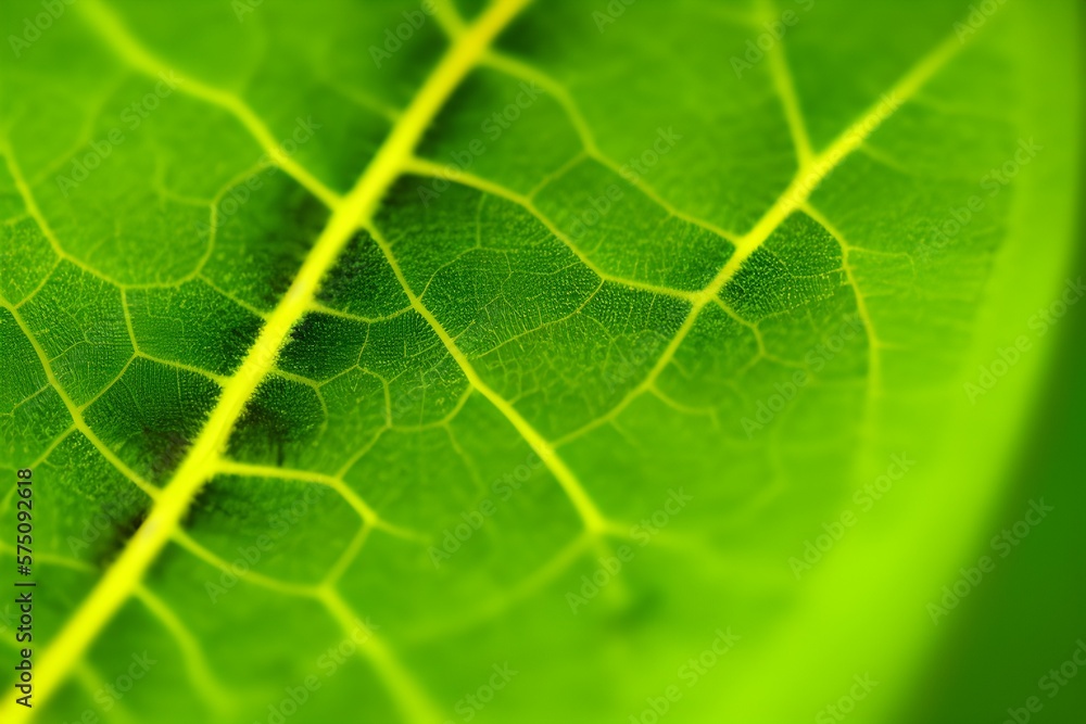 Leaf Close-Up Macro made with Generative AI Leaf Close-Up Macro made with Generative AI