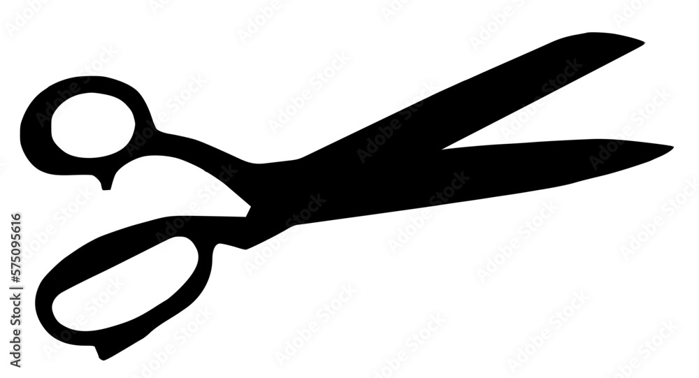 silhouette of a scissors silhouette of a scissors