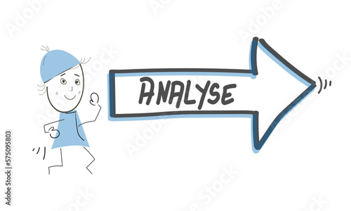 Analyse Zeichnung Skizze Infografik 