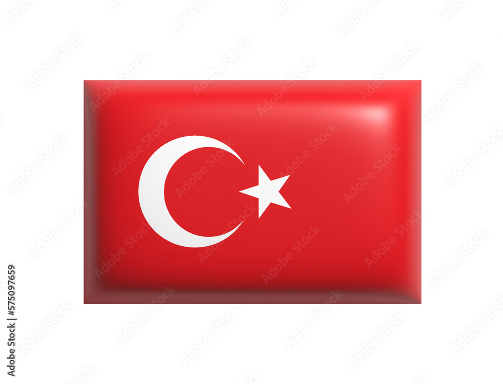 Turkish flag isolated. National flag of Turkey. Cartoon design icon. 3d rendering. PNG with transparent background. Flat lay Turkish flag isolated. National flag of Turkey. Cartoon design icon. 3d rendering. PNG with transparent background. Flat lay