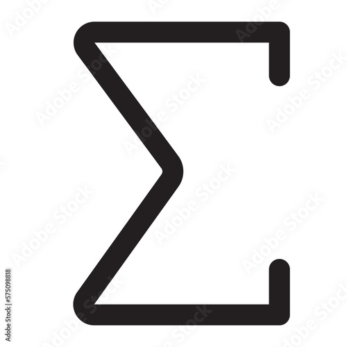 summation glyph icon
