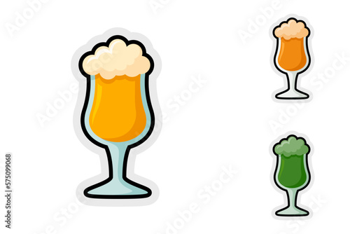 Note sticker set with Beer