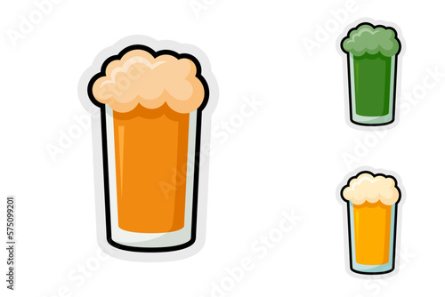 Note sticker set with Beer