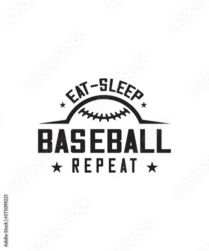 Best selling Typography Baseball tshirt design Vector PNG - eat sleep baseball repeat
