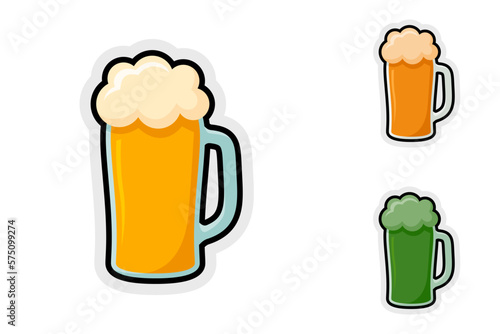 Note sticker set with Beer