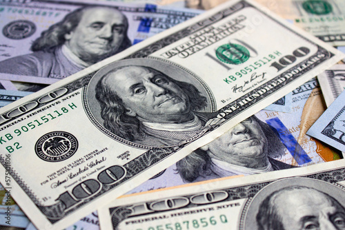 Wallpaper Mural US dollars close up. Business and money Torontodigital.ca