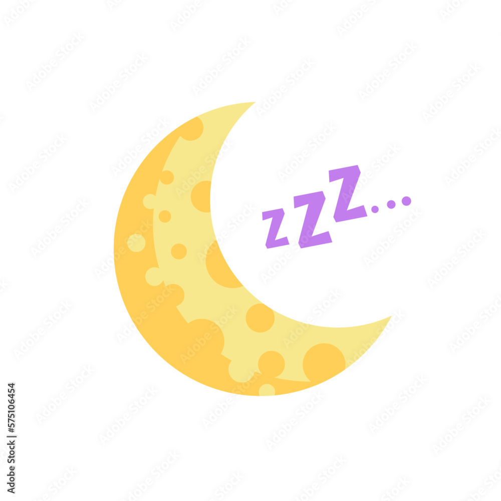 illustration of moon , sleep