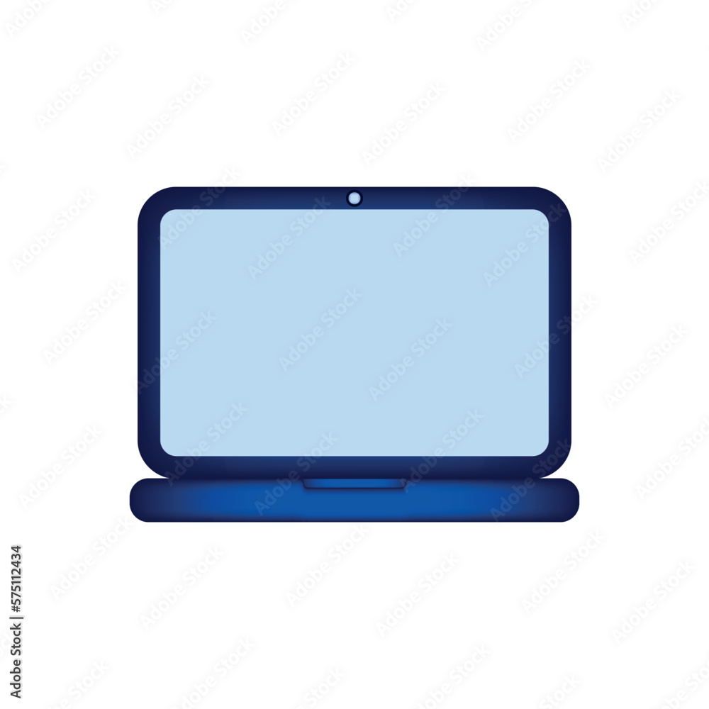 Vector laptop icon.