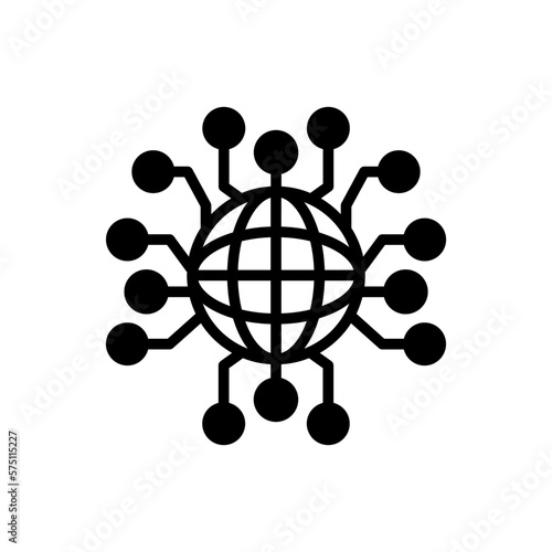Global Network icon in vector. Logotype