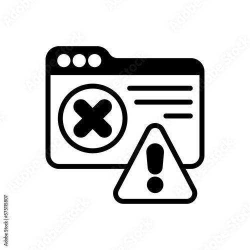 Access Denied icon in vector. Logotype