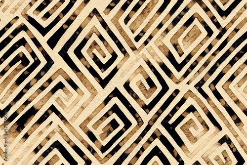 Vertical design of Geometric textile seamless pattern Generative AI