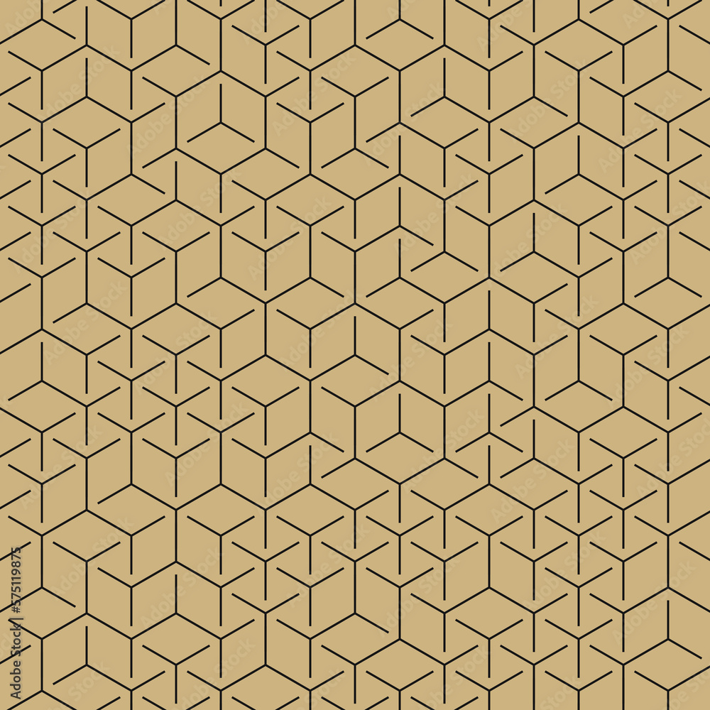 Hexagonal Maze pattern abstract illustration Hexagonal Maze pattern abstract illustration