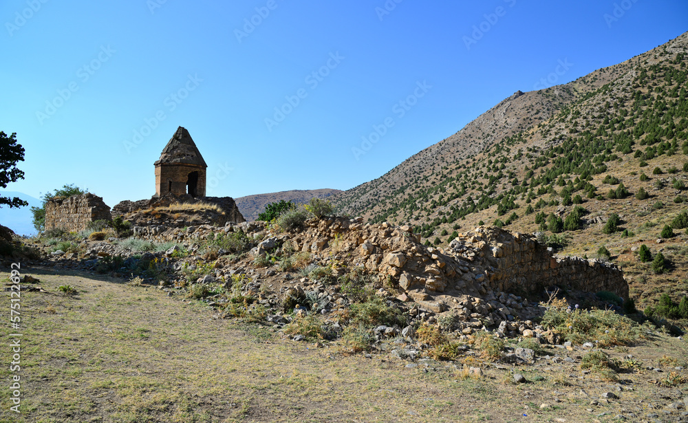 Located in Van, Turkey, Garmravank Monastery was built in the 10th century by the Vasburagan king Kakig I.