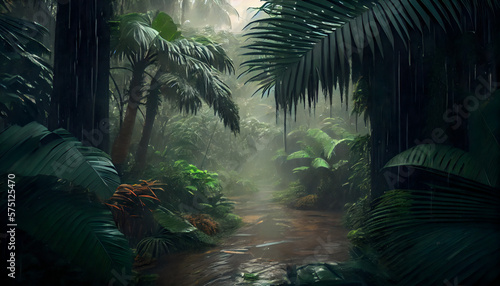 rain forest in the jungle