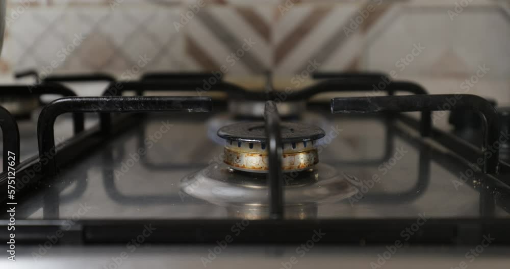 Igniting the Gas Oven Flame StepbyStep Guide Stock ビデオ Adobe Stock