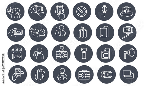  Photography icons vector design