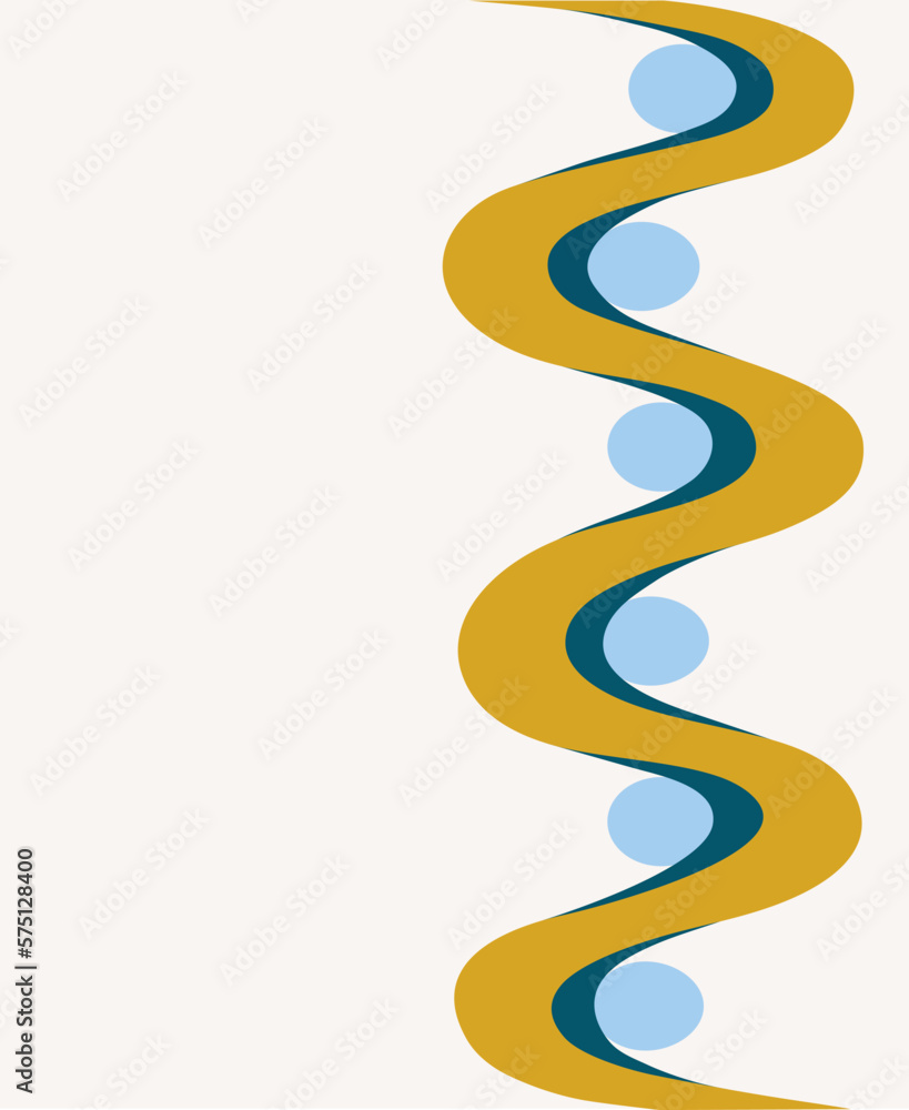 Doodle abstraction for wallpaper. Vector illustration with a curved line on a light background for typography Doodle abstraction for wallpaper. Vector illustration with a curved line on a light background for typography