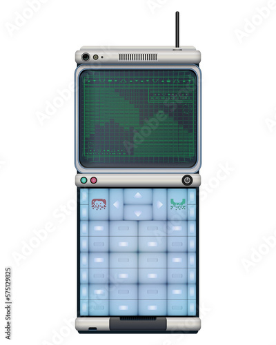 Photos Scifi retro Communicator in realistic style