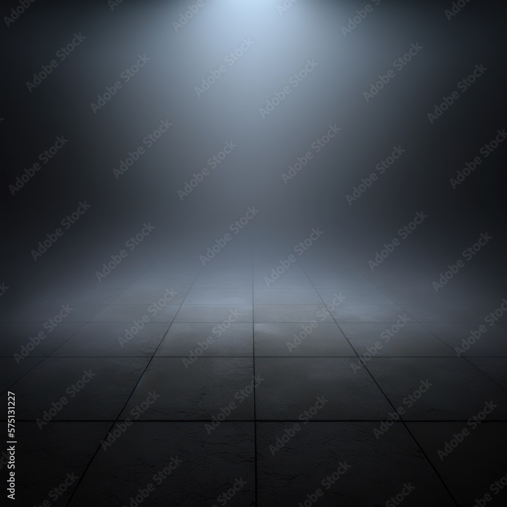 Empty room with fog for background use