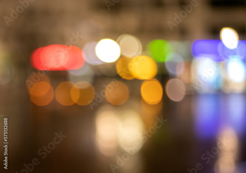 Wallpaper Mural Abstrast Blurred background of taillight on the road at night Torontodigital.ca