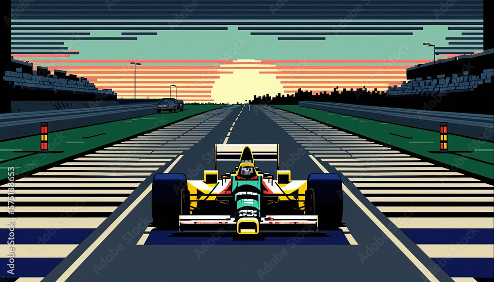 Formula 1 Mix, Generative AI, Illustration