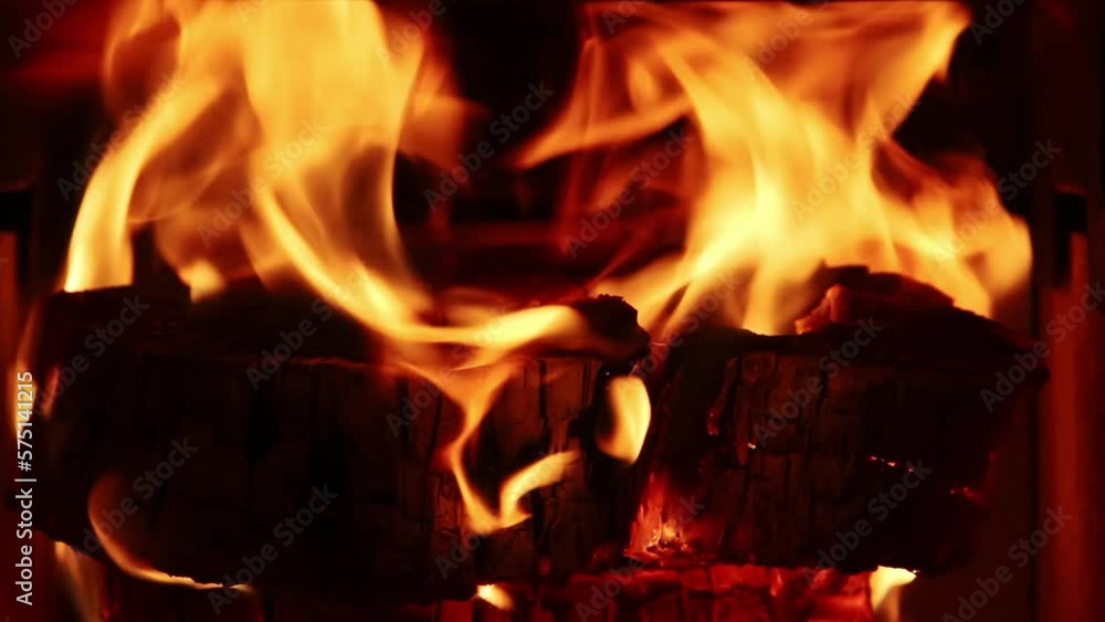 Tight Shot Of Flames From Burning Cypress Wood In Fireplace Insert
Tight Shot Of Flames From Burning Cypress Wood In Fireplace Insert