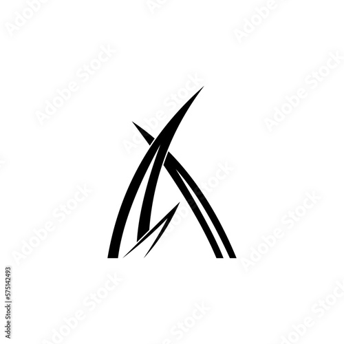 LETTER A VECTOR ILLUSTRATION photo