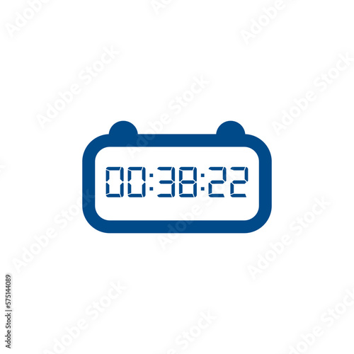 Digital clock icon vector design illustration.