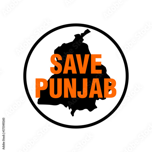 Save punjab with Punjab map icon