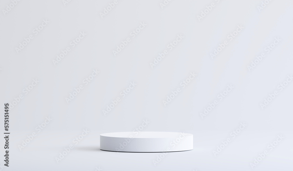 Minimal geometric white product display for product presentation. Minimal geometric white product display for product presentation.