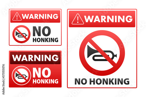 No honking here. Don't honk, no sound signal.