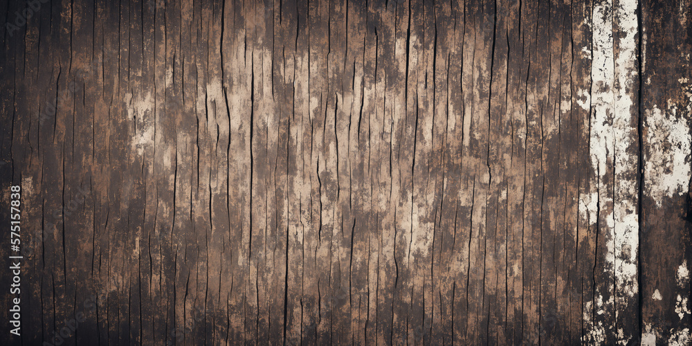 Obraz premium Old grungy weathered aged vintage, wood backdrop background texture. Generative AI