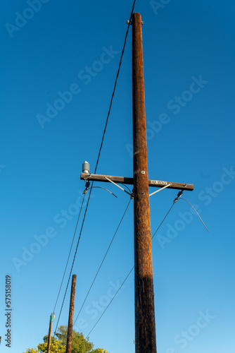 Shot of the utility pole at the Alameda Naval Base photo