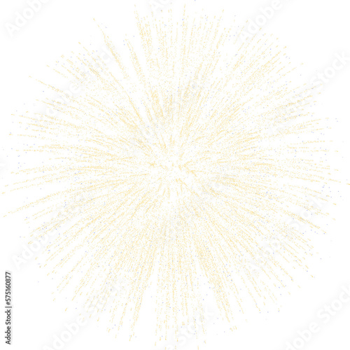 Realistic firework isolated on transparent.
