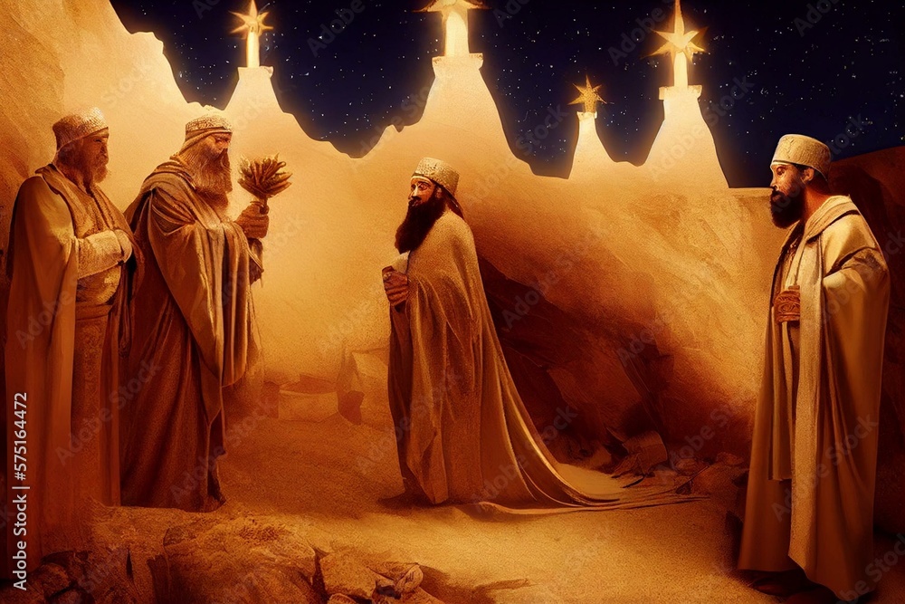 The Three Kings - also known as the Magi or Wise Men follow the Star of ...