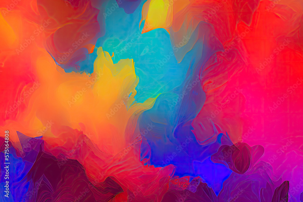 abstract watercolor background in vibrant style created with Generative AI technology